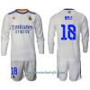 Conjunto (Camiseta+Pantalón Corto) Manga Larga Real Madrid Bale 18 Primera Equipación 2021/22 - Niño